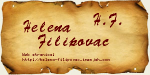 Helena Filipovac vizit kartica